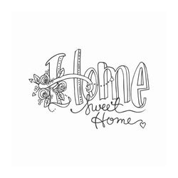 Spellbinder Paper Arts Stamps Home Sweet Home - Lilly Grace Crafts