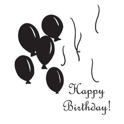 Spellbinder Paper Arts Birthday Balloons Cling Foam Stamp - Lilly Grace Crafts