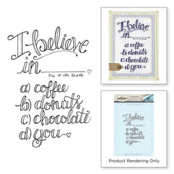 Spellbinder Paper Arts Tammy Tutterow I Believe Cling Stamps - Lilly Grace Crafts