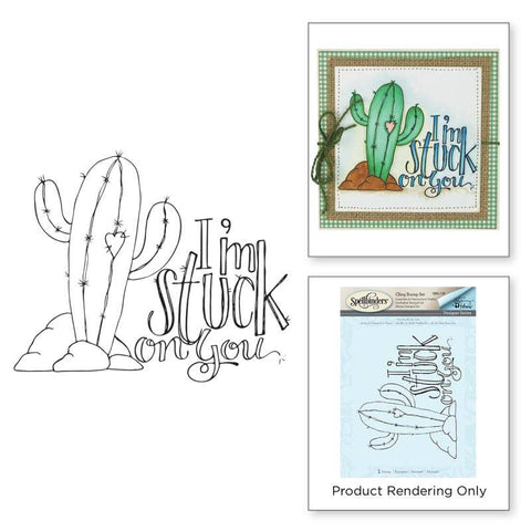 Spellbinder Paper Arts Tammy Tutterow Im Stuck on You Cling Stamps - Lilly Grace Crafts