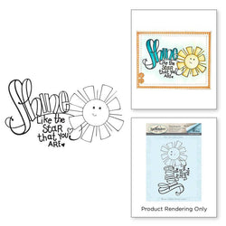 Spellbinder Paper Arts Tammy Tutterow Shine Cling Stamps - Lilly Grace Crafts