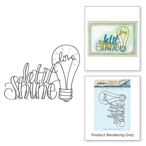 Spellbinder Paper Arts Tammy Tutterow Let it Shine Cling Stamps - Lilly Grace Crafts