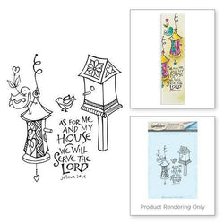 Spellbinder Paper Arts Birdhouse Cling Stamp - Lilly Grace Crafts