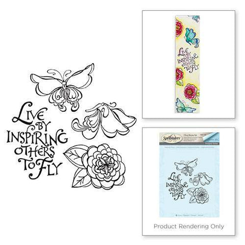 Spellbinder Paper Arts Inspiring Others Cling Stamp - Lilly Grace Crafts