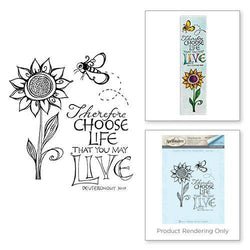 Spellbinder Paper Arts Choose Life Cling Stamp - Lilly Grace Crafts