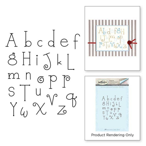 Spellbinder Paper Arts Stamps - Cling Foam - Whimsy Alphabet - Lilly Grace Crafts