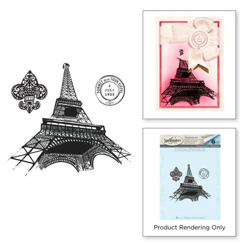 Spellbinder Paper Arts Paris Collage Stamps - Stamps - Stacey Caron - Lilly Grace Crafts