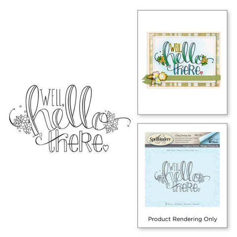 Spellbinder Paper Arts Hello There - Stamps - Tammy Tutterow - Lilly Grace Crafts