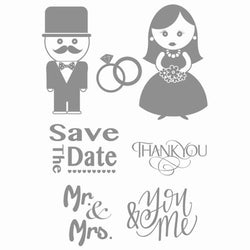 Richard Garay Save the Date - Clear Stamps - Lilly Grace Crafts