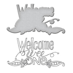 Spellbinder Paper Arts Welcome Wee One Stamp and Die Set - Lilly Grace Crafts