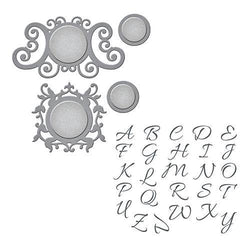 Spellbinder Paper Arts Royale Monogram Stamp and Die Set - Lilly Grace Crafts