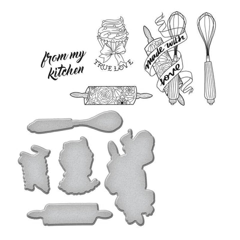 Spellbinder Paper Arts Kitchen Collection Handmade by Stephanie Low - Lilly Grace Crafts