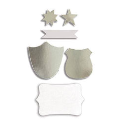 Spellbinder Paper Arts Spellbinders Steel Rule Die-Badges and Shields - Lilly Grace Crafts