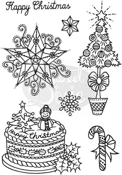 Sweet Dixie Christmas - Christmas Fun Clear Stamp - Lilly Grace Crafts
