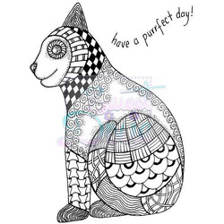 Sweet Dixie Clear Stamp Zendoodle RTG Cat A6 - Lilly Grace Crafts