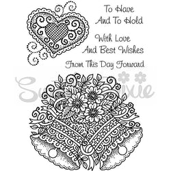 Sweet Dixie Wedding Collection - Wedding Bells With Love Clear Stamp - Lilly Grace Crafts
