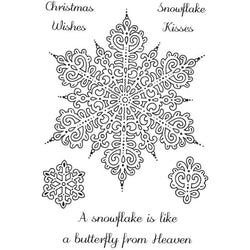 Sweet Dixie A Snowflake is Like.... - Clear Stamps - Lilly Grace Crafts