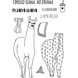 Sweet Dixie Pyjama Llama - Clear Stamp - Lilly Grace Crafts