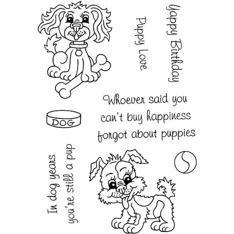 Sweet Dixie Yappy Birthday - Clear Stamp - Lilly Grace Crafts