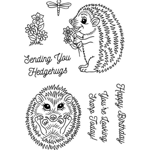 Sweet Dixie Sending You Hedgehugs - Clear Stamp - Lilly Grace Crafts