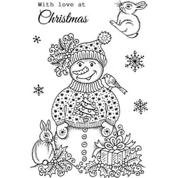 Sweet Dixie Snowman In Jumper - Lilly Grace Crafts