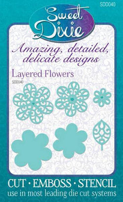 Sweet Dixie Layered Flowers - Lilly Grace Crafts