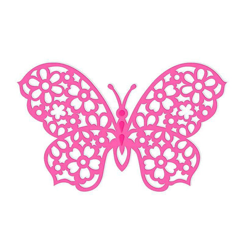 Sweet Dixie Floral Butterfly Die - Lilly Grace Crafts