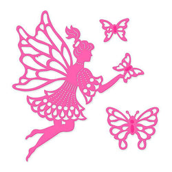 Sweet Dixie Fairy And Butterflies Die - Lilly Grace Crafts