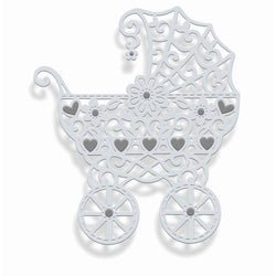 Sweet Dixie Filigree Pram - Lilly Grace Crafts