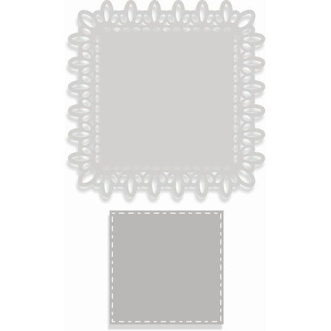 Sweet Dixie Sharon Callis Crafts Lace Square Layered Nesting Frame - Lilly Grace Crafts
