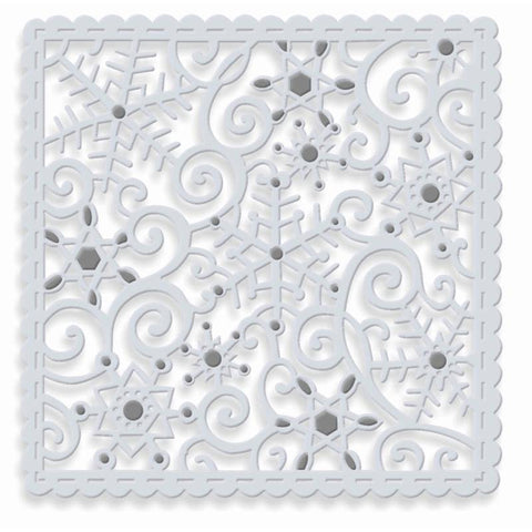 Sweet Dixie Sparkling Snowflakes Square - Lilly Grace Crafts