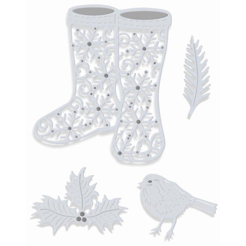 Sweet Dixie Boots and Robin - Lilly Grace Crafts