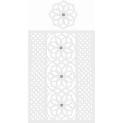 Sweet Dixie Trellis Rose Background - Lilly Grace Crafts