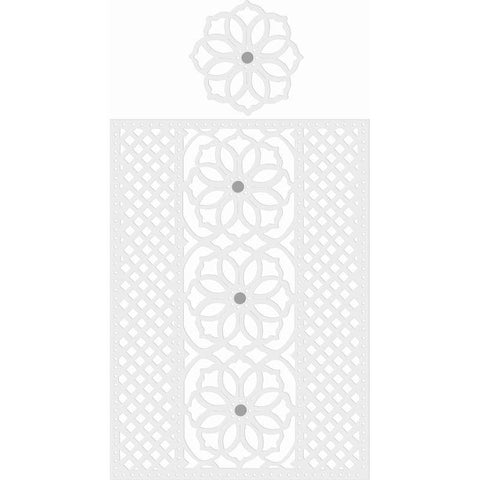 Sweet Dixie Trellis Rose Background - Lilly Grace Crafts