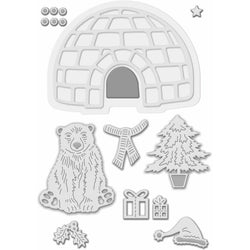 Sweet Dixie Sue Dix Polar Bears and Igloo - Lilly Grace Crafts
