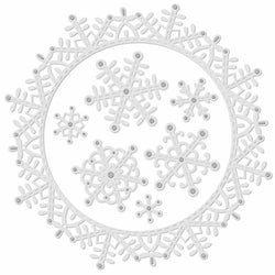 Sweet Dixie Sue Dix Snowflakes Frame - Lilly Grace Crafts