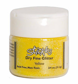 Dry Fine Glitter - Yellow - Lilly Grace Crafts