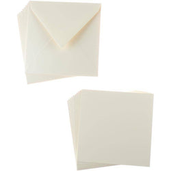 Sweet Dixie Natural Square Card and Envelope Packs (10) - Lilly Grace Crafts