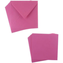 Sweet Dixie Fuchsia Square Card and Envelope Packs (10) - Lilly Grace Crafts