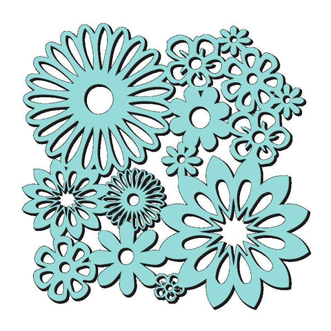 Sweet Dixie Spring Blooms Stencil - Lilly Grace Crafts