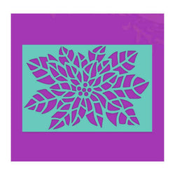Sweet Dixie Poinsettia Stencil - Lilly Grace Crafts