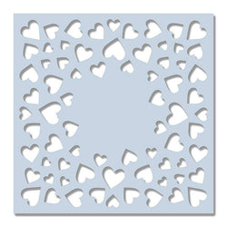Sweet Dixie Stencil Confetti Hearts - Lilly Grace Crafts