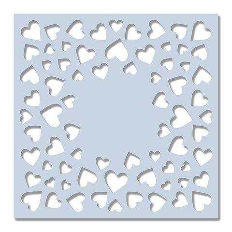 Sweet Dixie Stencil Confetti Hearts - Lilly Grace Crafts