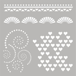 Sweet Dixie Glamour - 6x6 Stencils - Lilly Grace Crafts