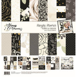 Simple Stories 12 x 12 Always and Forever Collection Kit - Lilly Grace Crafts