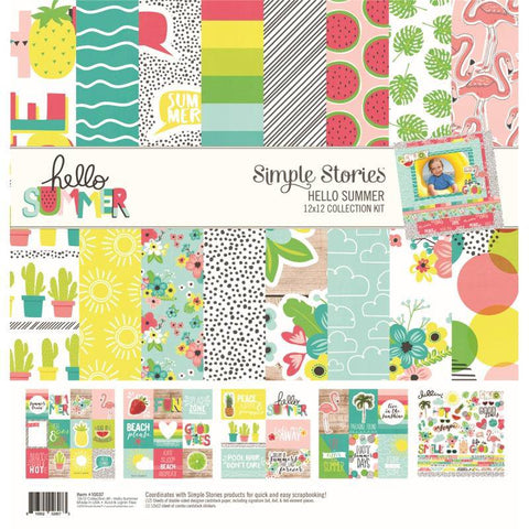 Simple Stories 12x12 Hello Summer Collection Kit - Lilly Grace Crafts