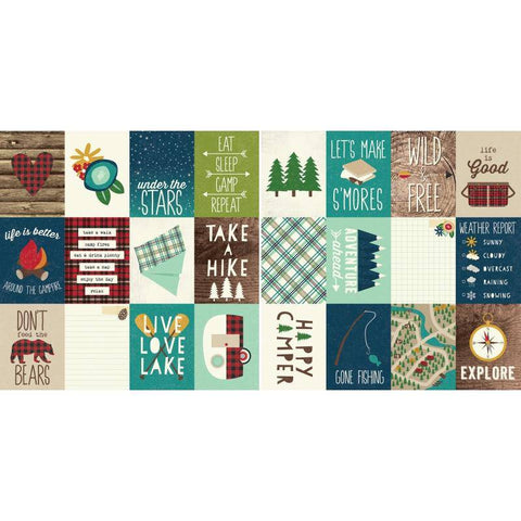 Simple Stories Cabin Fever - 3x4 Journaling Card Elements - Packs of 10 Sheets - Lilly Grace Crafts