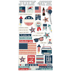 Simple Stories All American  - 6x12 Sticker - Lilly Grace Crafts