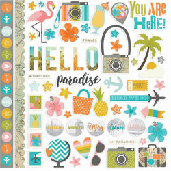 Simple Stories You Are Here! Fundamentals Cardstock Stickers - Lilly Grace Crafts