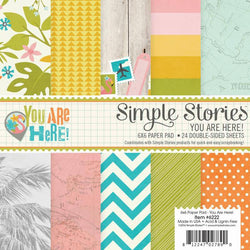 Simple Stories You Are Here! 6x6 Paper Pad - Lilly Grace Crafts